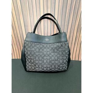 Coach Signature Lexi Chain Jacquard Shoulder Bag